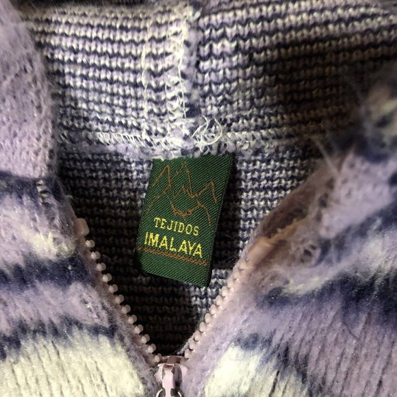 Vintage Tejidos Imalaya Wool Full Zip EAGLE NATIVE AMERICAN Jacket Womens  Sz L - Picture 6 of 11